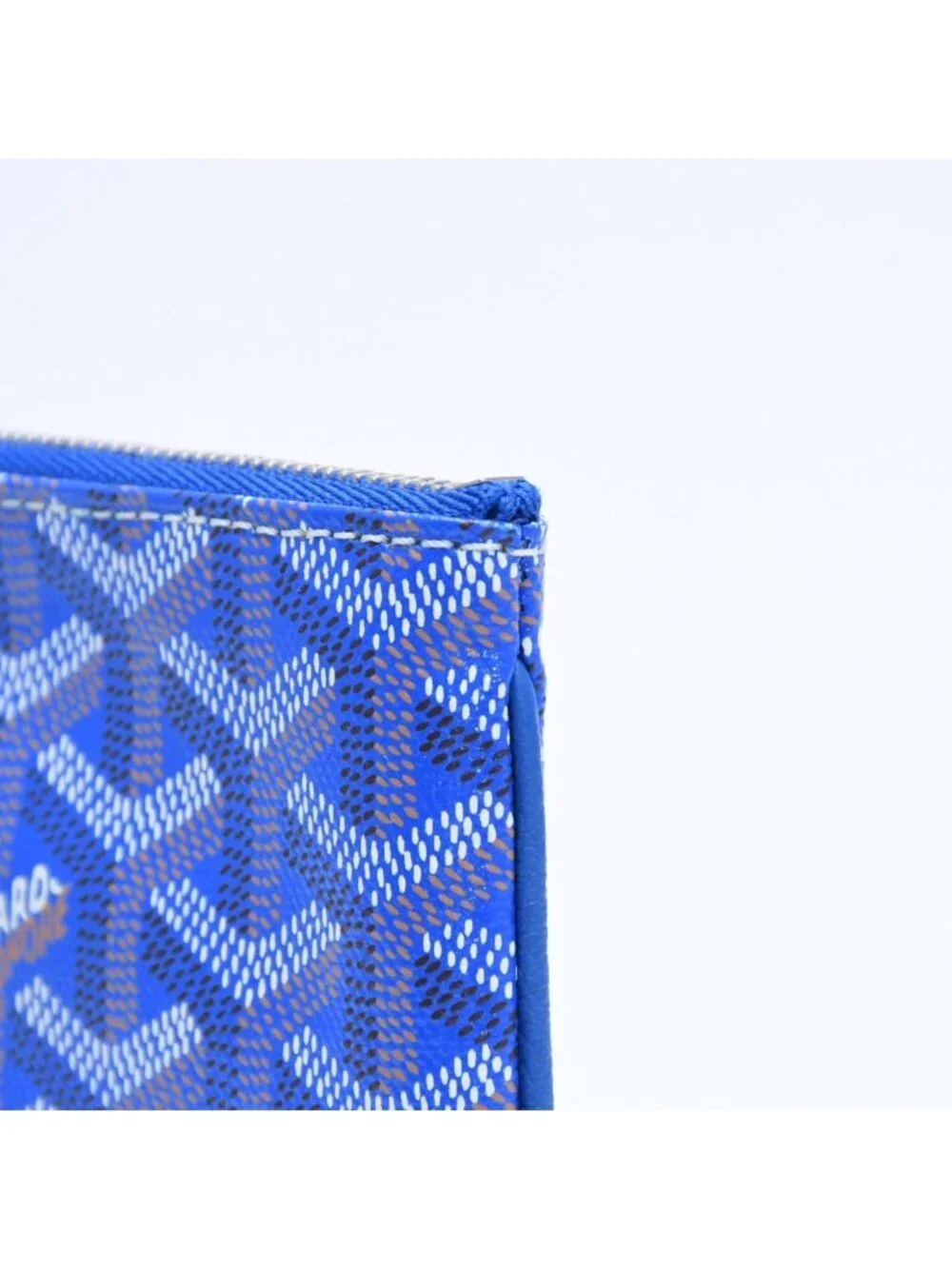 Goyard Pouch Sena Nano Key Blue Silver